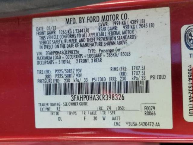 Ford Fusion Se Image 2