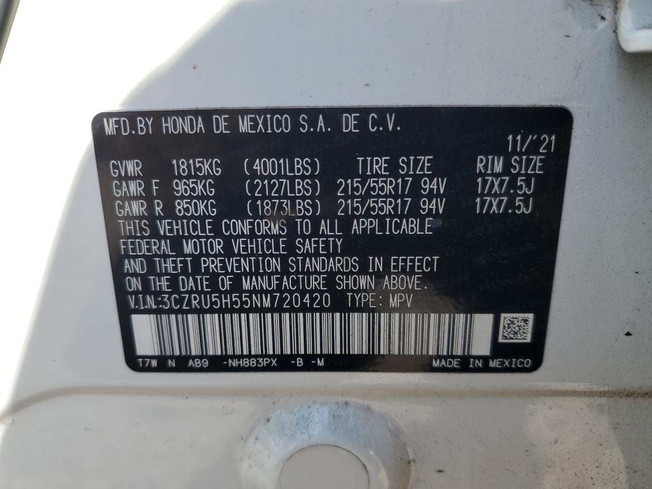 Honda HR-V Ex Image 8