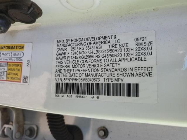 Honda Pilot Touring Image 12