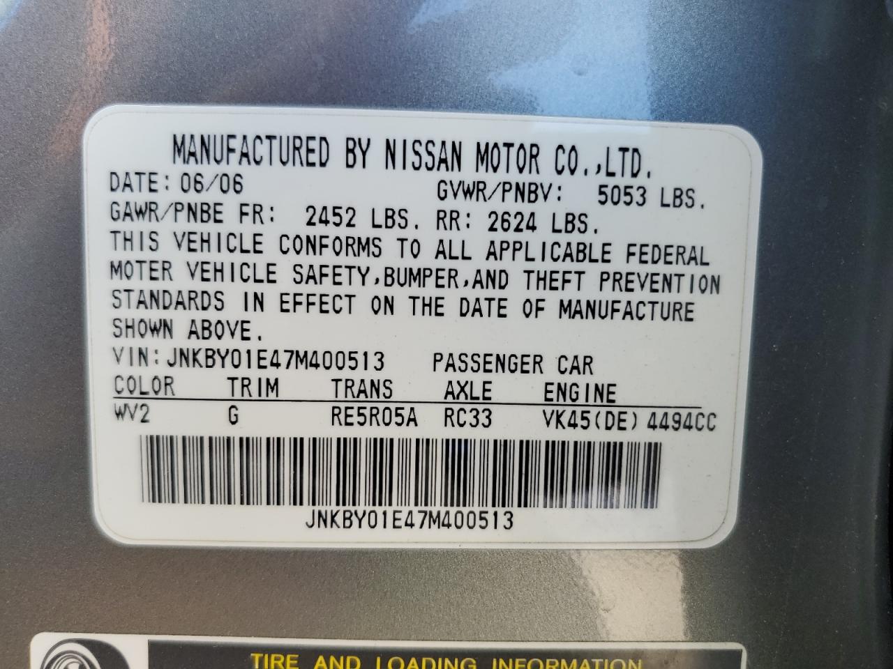 INFINITI M45 Base Image 12