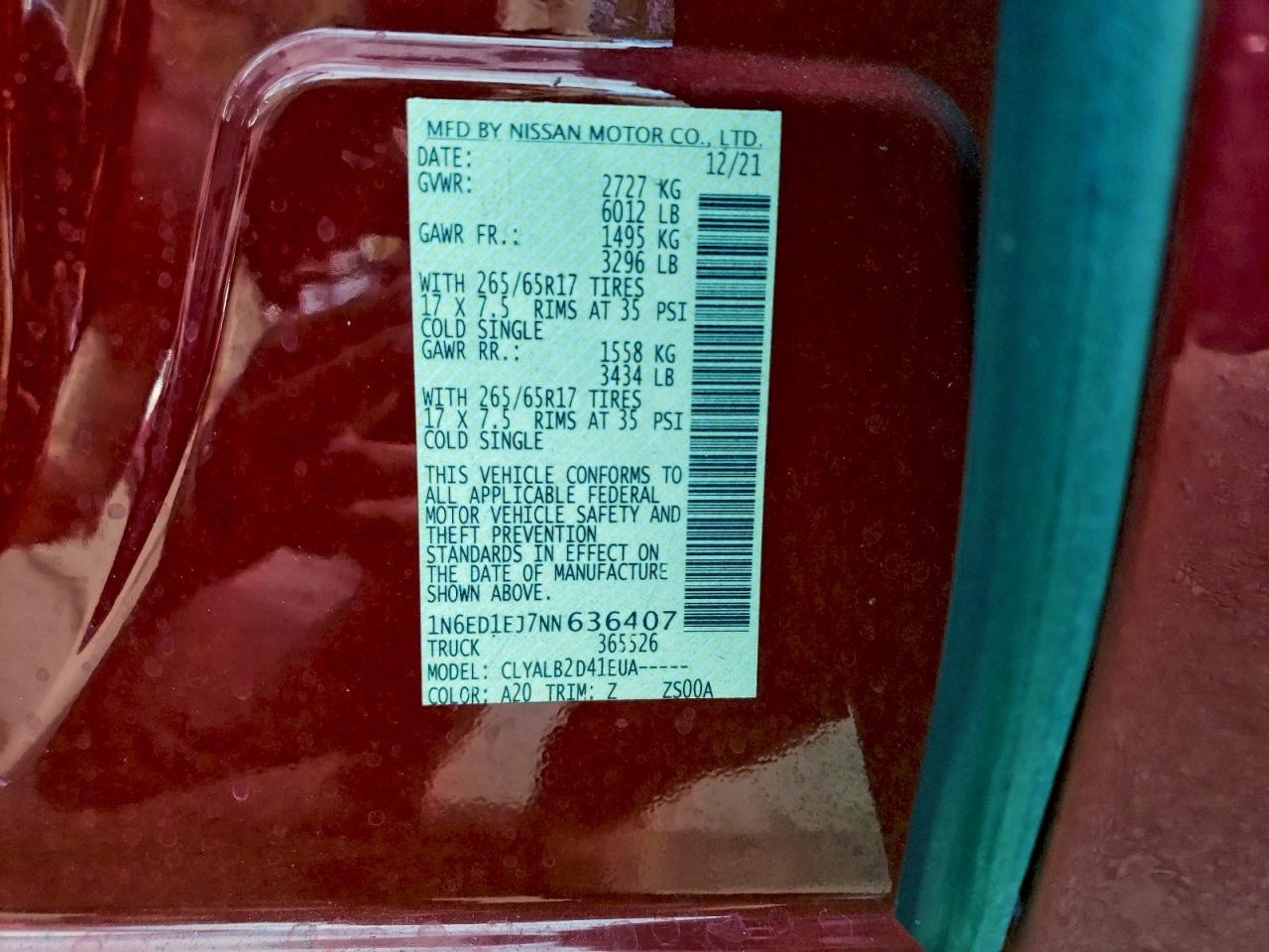 Nissan Frontier S Image 8