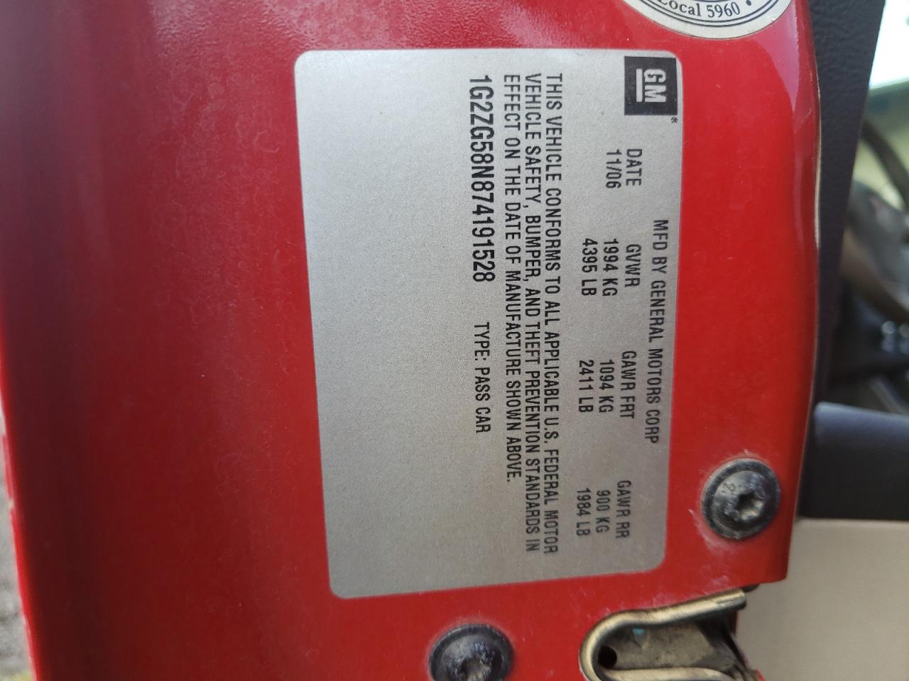 Pontiac G6 Base Image 10