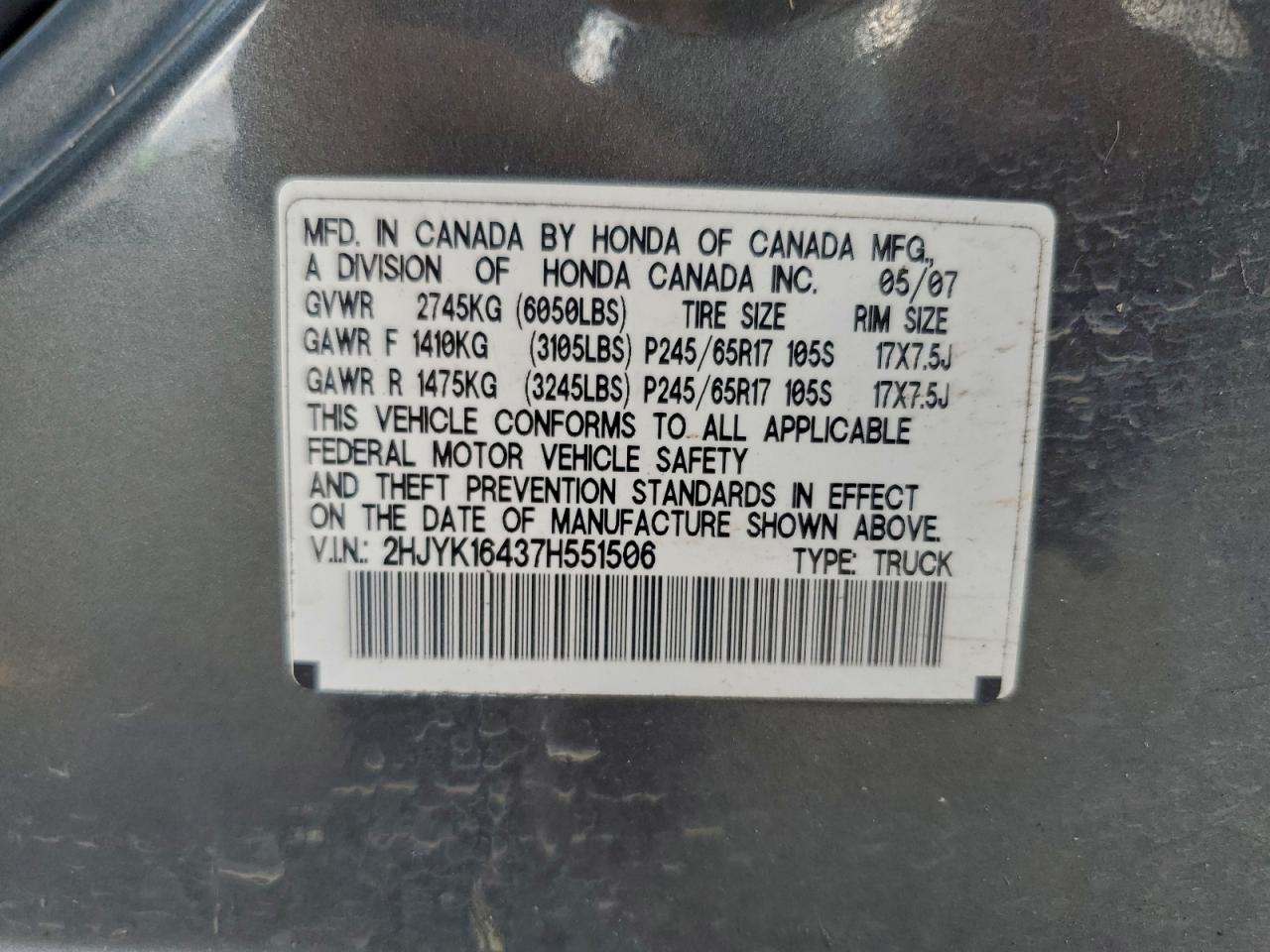 Honda Ridgeline Rts Image 2