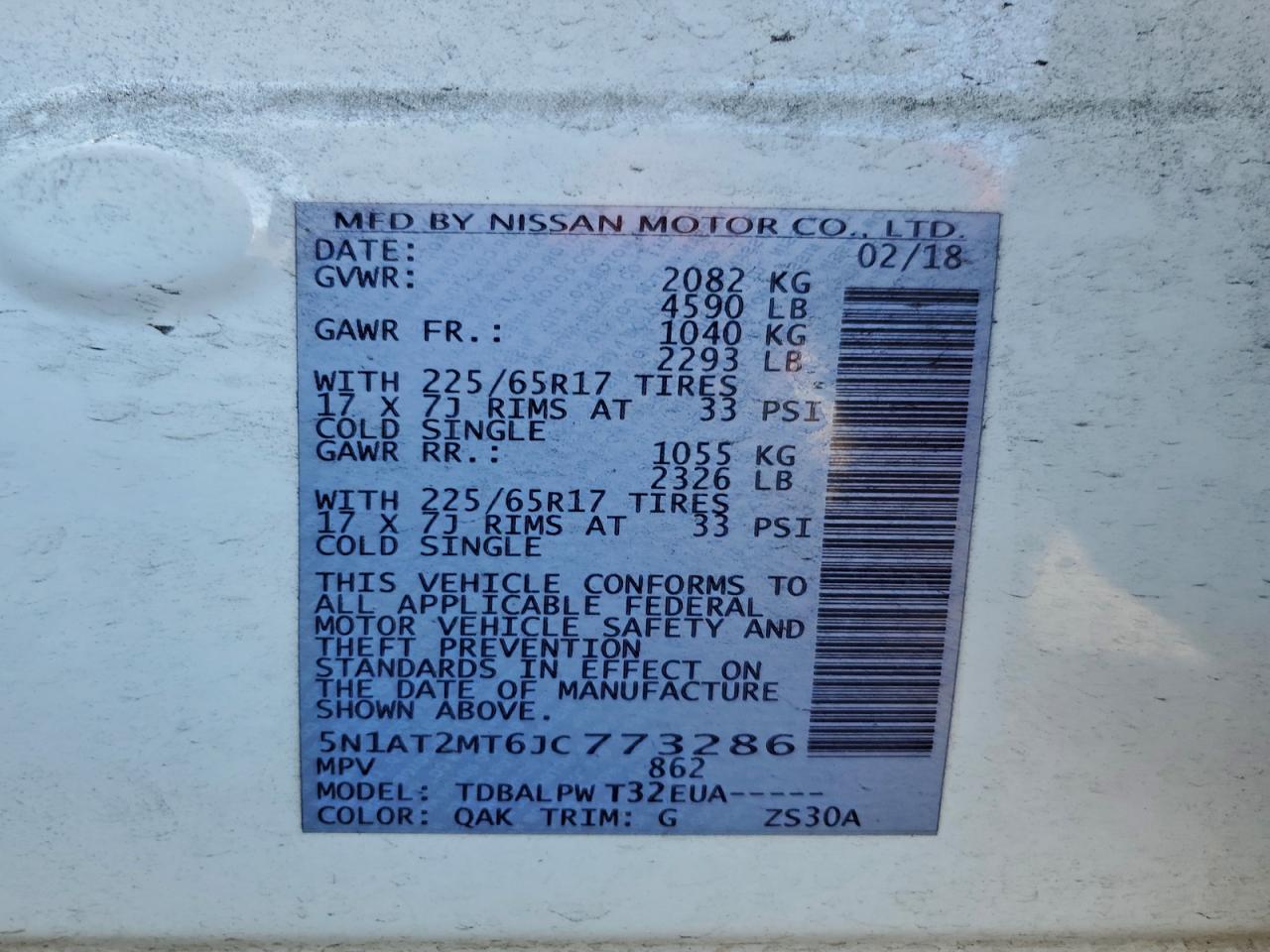 Nissan Rogue S Image 10