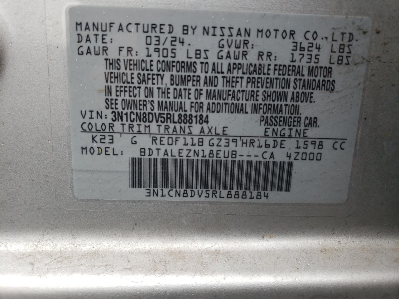 Nissan Versa S Image 12