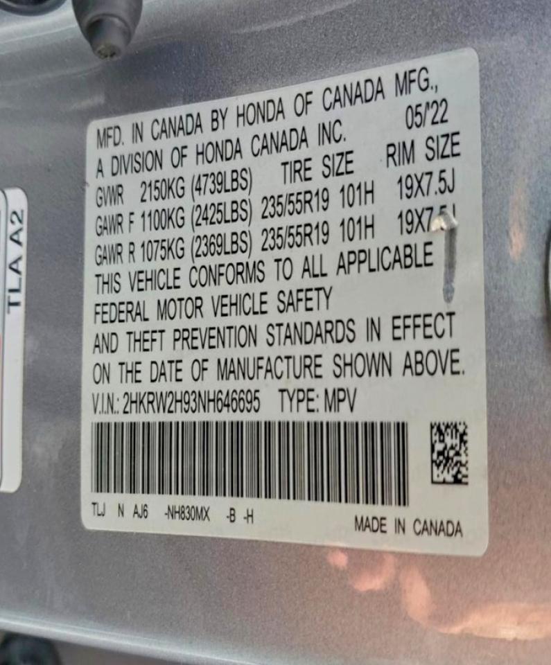 Honda Crv Touring Image 3